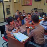 Bagian Perencanaan Polri Polres Bengkayang melakukan rekonsiliasi SMAP Online di Biro Rena Polda Kalbar