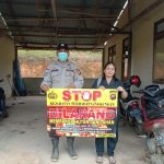 Bhabinkamtibmas Polsek Lumar Rutin Berikan Himbauan Karhutla