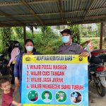 Imbau Warga Tetap Patuh Prokes Polsek Seluas Sambangi Warga