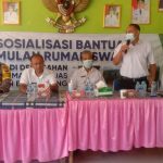 Bhabinkamtibmas Desa Sahan Hadiri Sosialisasi Bantuan Stimulan Perumahan Swadaya Desa Sahan