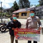 Stop Pungli di Tengah Masyarakat, Polsek Seluas Imbau Masyarakat Melalui Spanduk