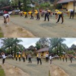 Jumat Sehat, Anggota Polsek Seluas Laksanakan Olah Raga Bersama