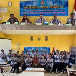Bhabinkamtibmas Hadiri Konferensi Kerja Cabang II PGRI Kecamatan Seluas Tahun 2022