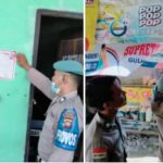 AIPTU JOKOWI & BRIPTU ARIF Lakukan Penempelan Maklumat Himbauan Larangan Karhutla