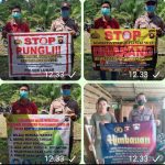 Kapolsek Lumar Dan Kanit Binmas Lakukan Himbauan Larangan Karhutla, Perjudian, Saber Pungli & Prokes (5M)