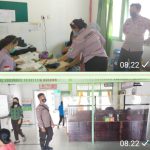 Aipda Welly dan Briptu Ruslan Lakukan Monitoring & Pengamanan Kegiatan Vaksinasi
