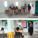 Briptu Jemmy Lakukan Pengamanan Kegiatan Vaksinasi Di Puskesmas Lumar