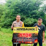 Polsek Sosialisasi dan Dan Berikan Imbauan Tentang Bahaya Karhutla