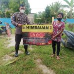 Bhabinkamtibmas Gencar Sosialisasi Larangan Membuka Lahan dengan Dibakar