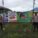 Polsek Lumar Lakukan Pemasangan Banner Rekrutmen Bintara Polri T.A. 2023 Dan Penerimaan Tamtama Polri Gelombang I Th Anggaran 2023