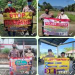 Kapolsek Lumar & Bhabinkamtibmasnya Lakukan Himbauan Larangan Perjudian, Saber Pungli dan Prokes