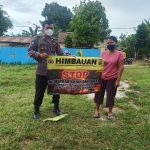 Bhabinkamtibmas Gencar Sosialisasi Larangan Membuka Lahan dengan Dibakar