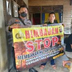 Bhabinkamtibmas Desa Teriak Himbau Masyarakat Agar Tidak Membuka Lahan Dengan Cara Membakar