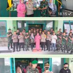 Kapolres Bengkayang Kunjungi Markas Kompi B Ranting – 4 Yon Zipur 6 Lumar Dan Berikan Ucapan Selamat HUT TNI Ke – 77