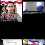 Kapolsek Lumar Ikuti Zoom Meting Perihal Menjadikan Medsos Dalam Membangun Citra Polri