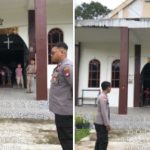 BRIPTU INDRA Dan BRIPTU ARIF Berikan Pengamanan Ibadah Di Gereja GPIBI Sinar Kristus Desa Tiga Berkat Lumar