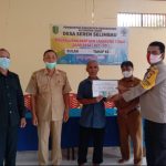 Bhabinkamtibmas Desa Seren Selimbau Hadiri Kegiatan BLT- DD Di Aula Kantor Desa Seren Selimbau Kec Lumar