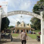 ANGGOTA POLSEK LUMAR GIAT PENGAMANAN IBADAH GEREJA