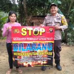 <em>Himbauan Karhutla,terus dilakukan Bhabinkamtibmas Untuk Menghindari Kebakaran Hutan Dan Lahan</em>