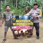 <em>Ciptakan Desa Bebas Pencemaran Lingkungan,Bhabinkamtibmas Laksanakan Himbauan Larangan PETI di Wilayah Binaan</em>