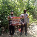 Bhabinkamtibmas desa jagoi sosialisasikan tentang larangan membakar hutan dan lahan