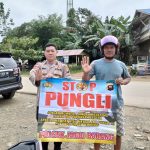 Stop pungli,bhabinkamtibmas warga sampai ajarkan tolak pungli