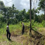 Sat Samapta polres Bengkayang melaksanakan kegiatan patroli pembakaran hutan di lahan yang rawan terbakar