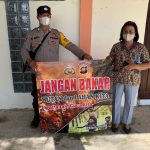 Cegah Karhutla, Himbauan Bhabinkamtibmas Desa Sumber Karya