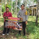 Sosialisasi tentang kebakaran hutan dan lahan ujar bhabinkamtibmas