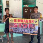 Kegiatan sambang serta memberi himbauan ke pada masyarakat tentang kebakaran hutan dan lahan di wilayah jagoi babang