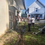 RESPON CEPAT SAT SAMAPTA POLRES BENGKAYANG MENANGANI KEBAKARAN KANTOR BAPPEDA