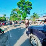 guna mencegah kemacetan, kecelakaan lantas, dan antisipasi kriminalitas, Polsek Bengkayang Rutpin Laksanakan Strong Point