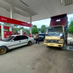 <em>Demi Menjaga Kamtibmas yang kondusif Polsek Bengkayang Laksanakan Patroli Rutin di SPBU</em>