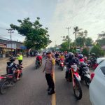 <em>Ciptakan Arus Lalu Lintas Yang Lancar, Polsek Bengkayang Laksanakan Strong Point</em>