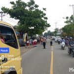 Cegah Kecelakaan dan Kemacetan Polsek Bengkayang Laksanakan Strong Point