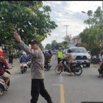 <em>Cegah Kecelakaan dan Kemacetan Polsek Bengkayang Laksanakan Strong Points</em>
