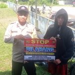 Bhabinkamtibmas Himbau Masyarakat Untuk Tidak Membuka Lahan Dengan Membakar