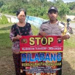 Antisipasi Karhutla, Bhabinkamtibmas Gencar Laksanakan Himbauan dan Sosialisasi