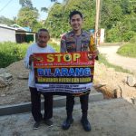 Bhabinkamtibmas Himbau Warga  Untuk Tidak Membakar Hutan Dan Lahan