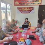 Kapolsek Sungai Betung Gelar Anev Harian Operasi Mantap Brata 2023-2024