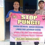 Cegah praktek Pungli,Polsek Bengkayang Melalui Bhabinkamtibmas  Kampanyekan STOP Pungli