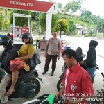 Giat Patroli Rutin dan Monitoring SPBU di Wilkum Polsek Bengkayang