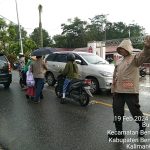 Giat Rutin Strong Point Polsek Bengkayang Dalam Rangka Menciptakan KAMSELTIBCAR
