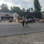 Personil Polsek Bengkayang Cegah Kemacetan Melalui Strong Point