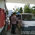 Pastikan Kegiatan di SPBU berjalan Tertib,Aman,dan Lancar,Polsek Bengkayang Laksanakan Patroli Rutin
