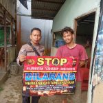 Sambangi Warga , Bhabinkamtibmas Sampaikan Himbauan Karhutla
