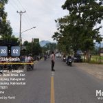 Giat Rutin Strong Point Polsek Bengkayang Dalam Rangka Menciptakan KAMSELTIBCAR