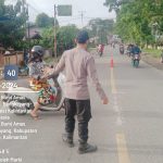 Giat Rutin Strong Point Polsek Bengkayang Dalam Rangka Menciptakan KAMSELTIBCAR